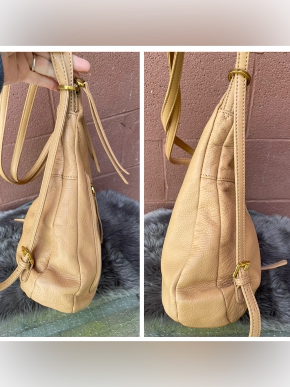 HOBO Merrin Convertible Leather Bucket Backpack to Shoulder Bag - Picture 14 of 14